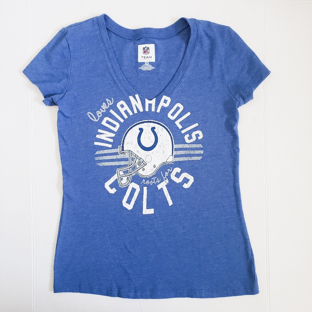 NFL INDIANAPOLIS ROOTS FOR COLTS BLUE T SHIRT